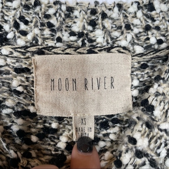 Moon River Speckled Oversized Chunky Sweater Xsmall - Picture 4 of 5